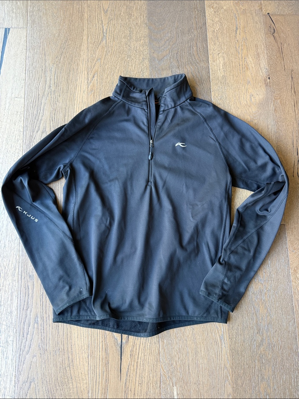 KJUS Men's Black Half-Zip Performance Jacket